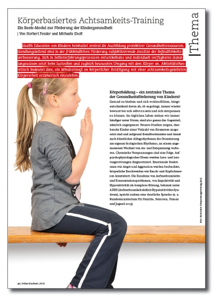 Körperbasiertes Achtsamkeits-Training - Ein Basis-Modul zur Förderung der Kindergesundheit