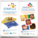Werbebanner-Set: Start ab 2 und Kindergarten plus